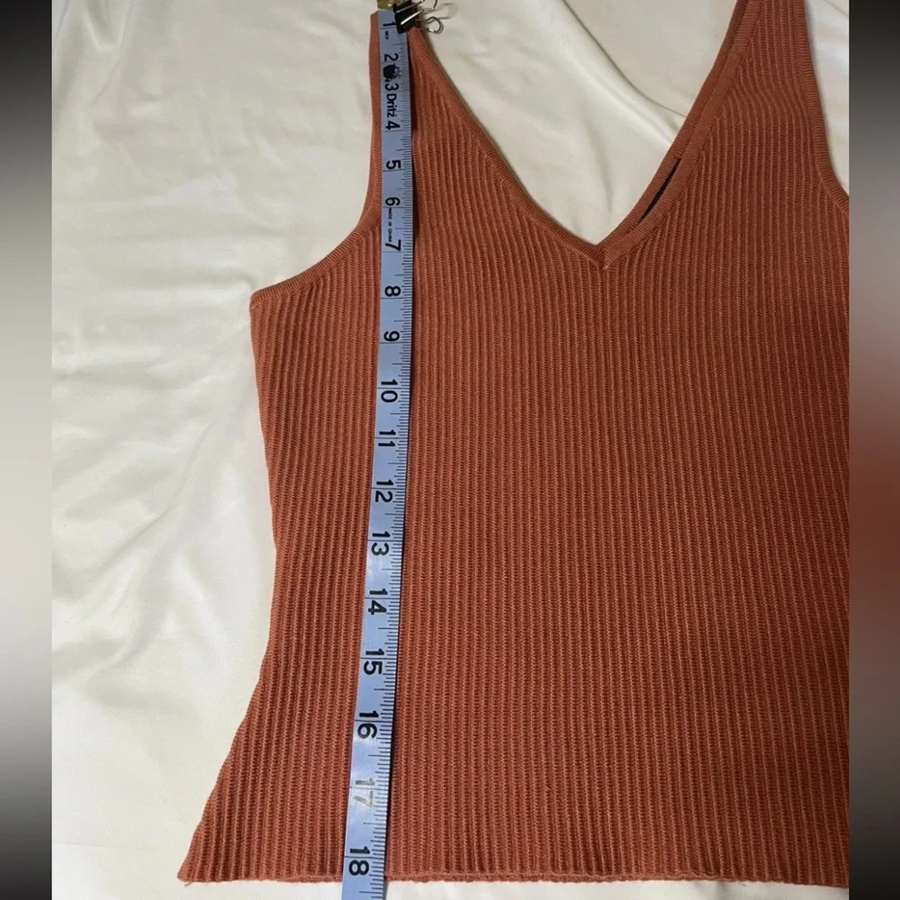 House Of Harlow 1960 Orange Coral Ribbed Tank Top Size Small - Picture 8 of 10